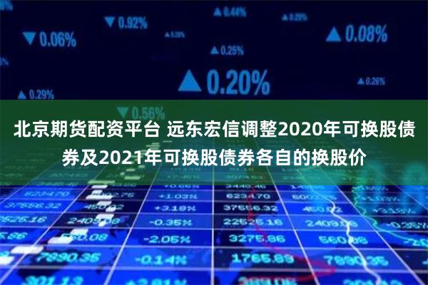 北京期货配资平台 远东宏信调整2020年可换股债券及2021年可换股债券各自的换股价