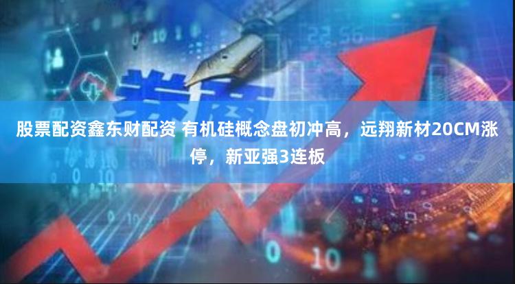股票配资鑫东财配资 有机硅概念盘初冲高，远翔新材20CM涨停，新亚强3连板